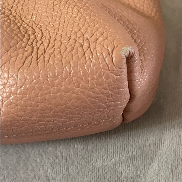 Valentina Blush Pink Leather Shoulder Bag - Picture 9 of 10